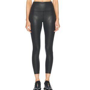 Beyond Yoga High Waisted Midi Legging Athletic Pants Jet Black Foil Size Small